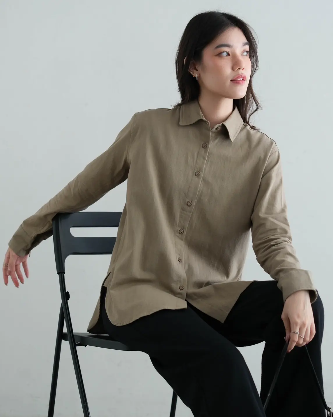 Aleya Shirt Olive - Image 3