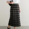 Allora Plaid Skirt Kode 689 Black - Image 2