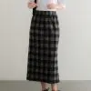 Allora Plaid Skirt Kode 689 Black