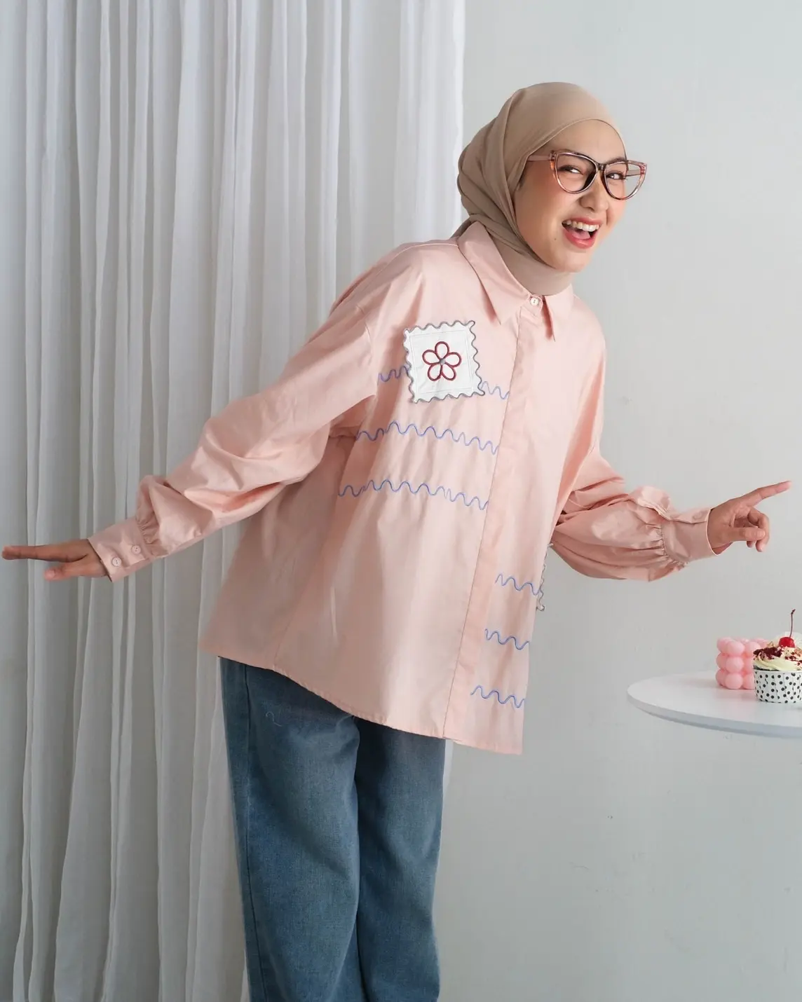Bilsha Shirt Kode 20279 Pink - Image 2