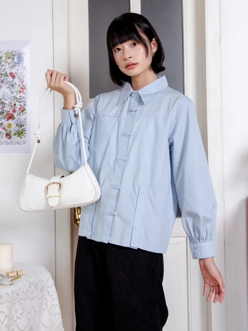 Alternative view of (Grandpa'S) Carine Shirt Blue