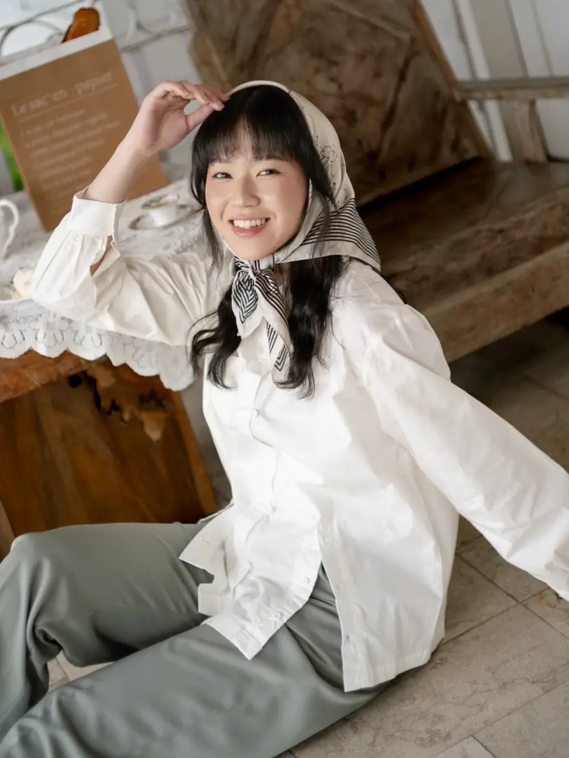 Alternative view of (Grandpa'S) Carine Shirt Broken White