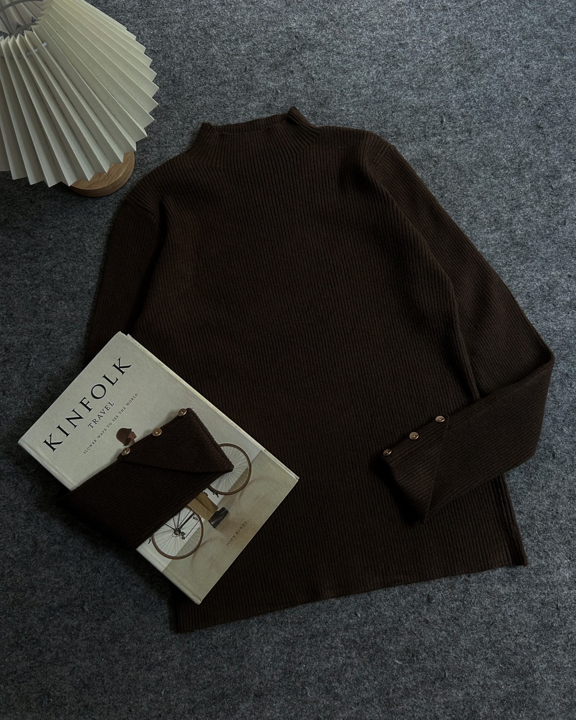 Chaifa Turtleneck Longsleeve Kode 43D Coffee