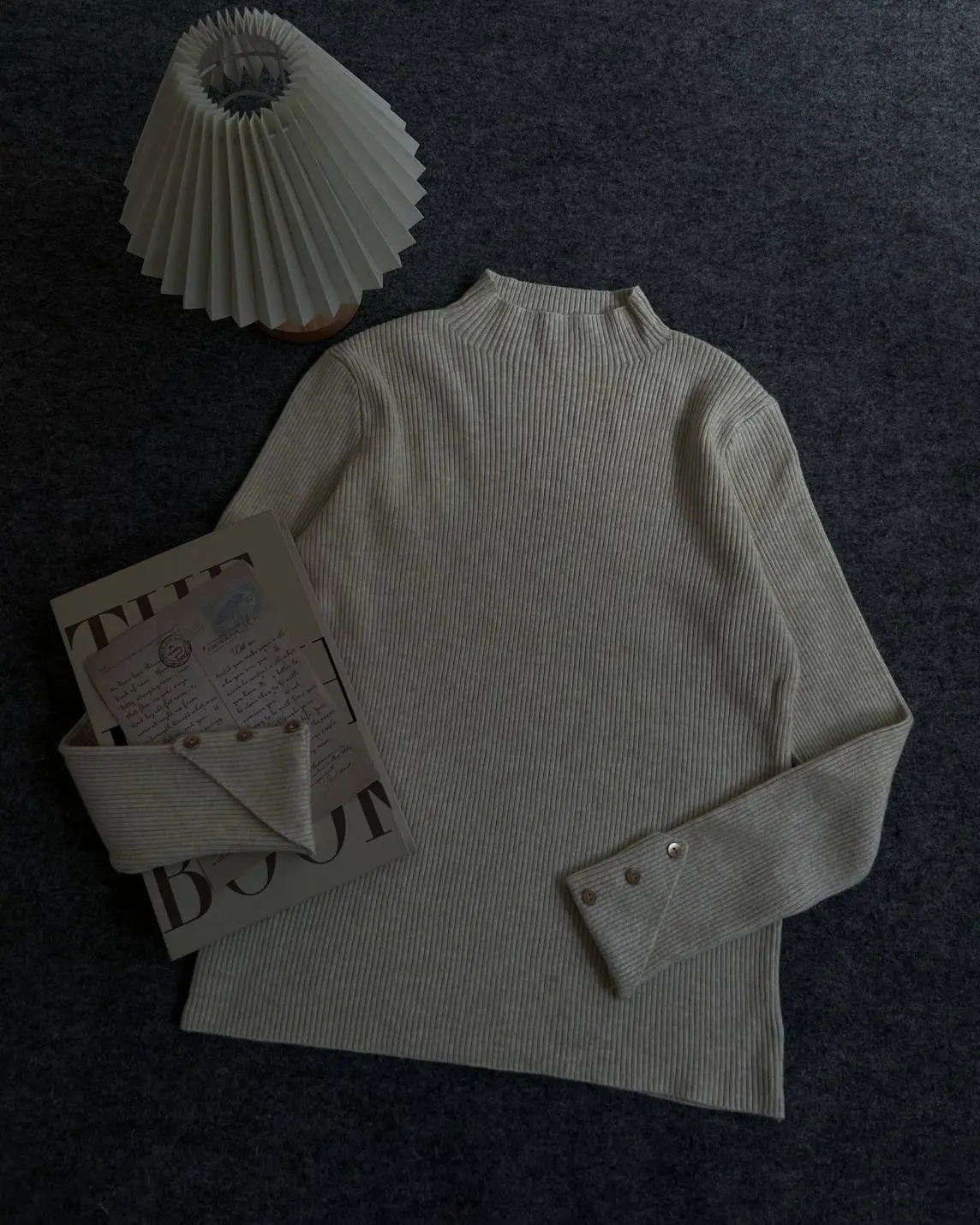Chaifa Turtleneck Longsleeve Kode 43D Beige
