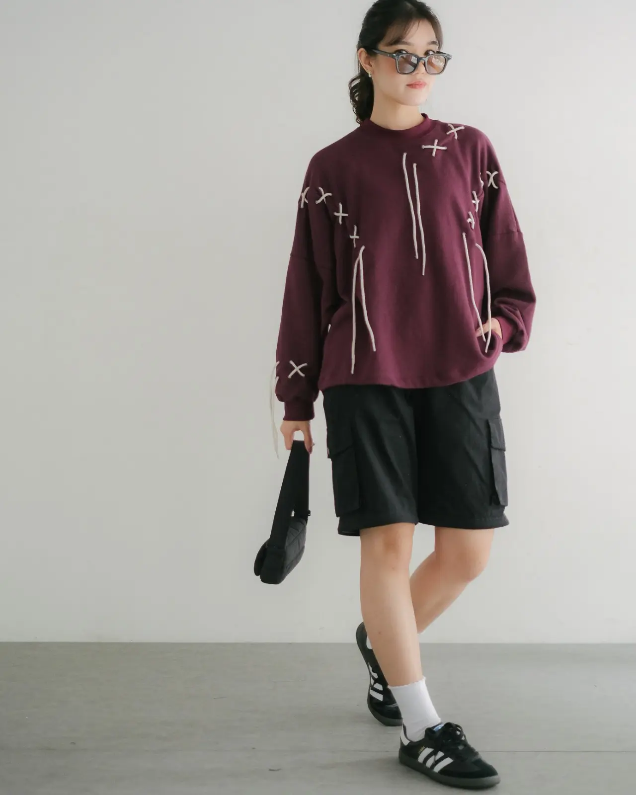 Claiton Sweater Burgundy - Image 2