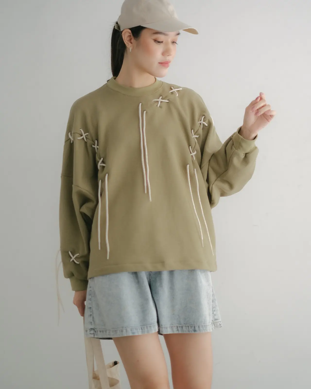 Claiton Sweater Olive - Image 2