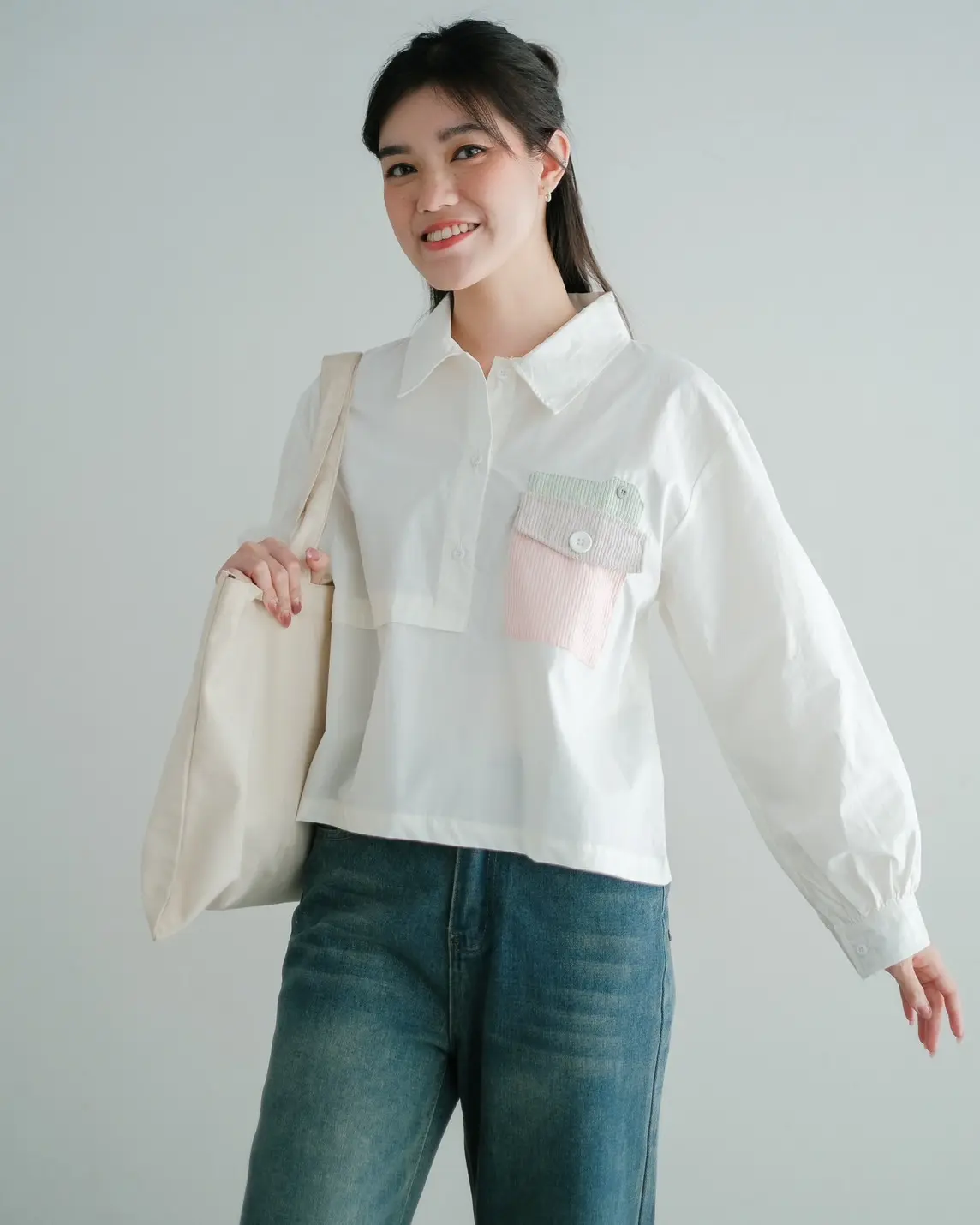 Daiko Shirt Broken White - Image 2