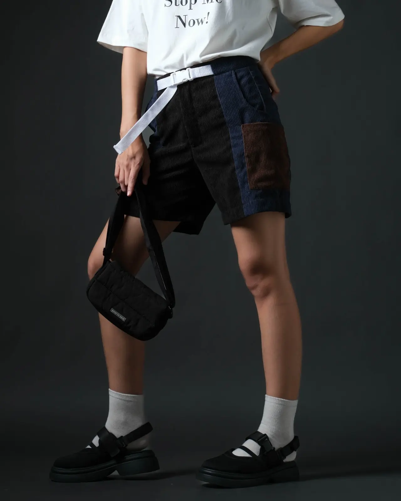 Darjon Shorts Pants Black-Navy