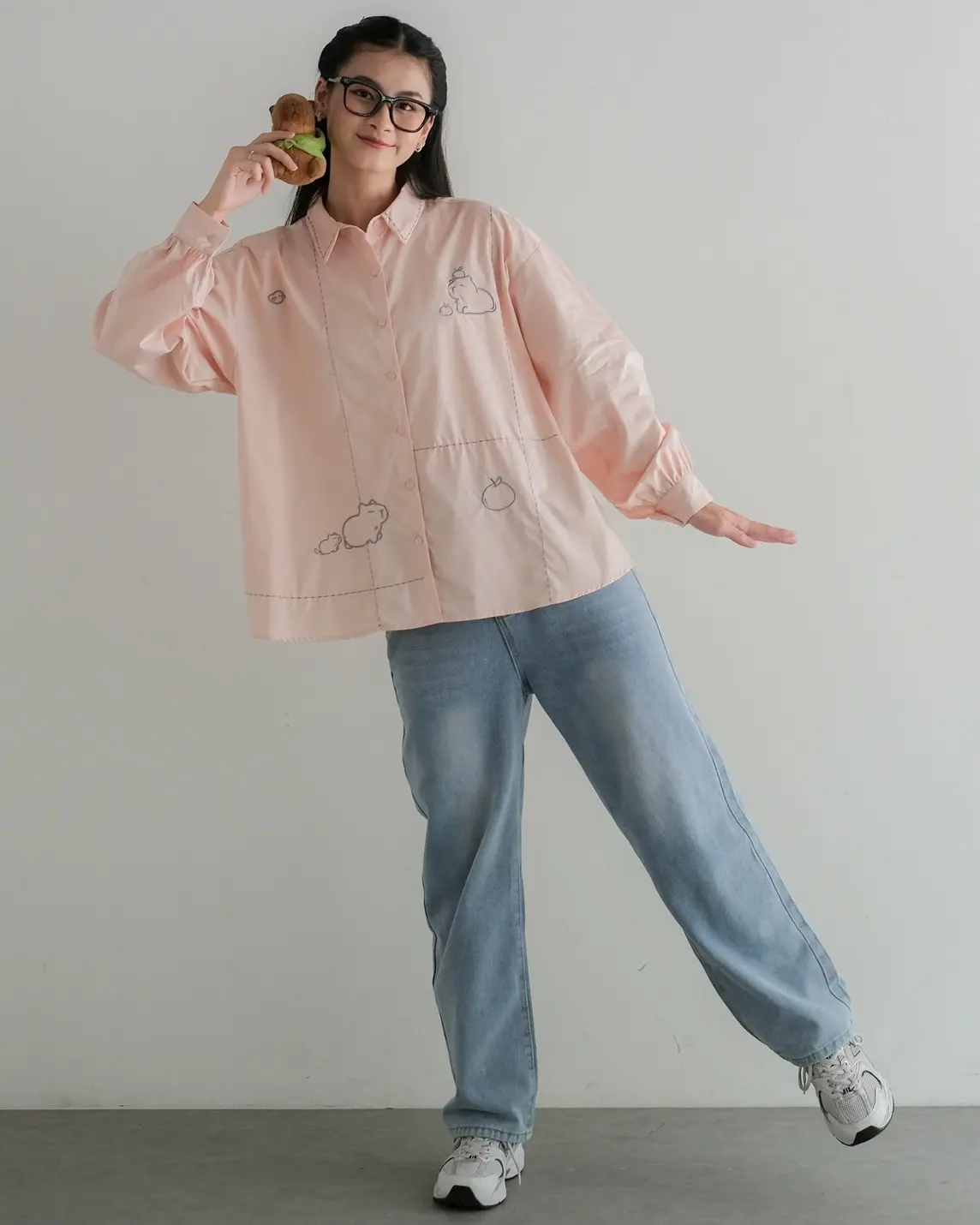CAPY Shirt Kode 1400 Pink - Image 4