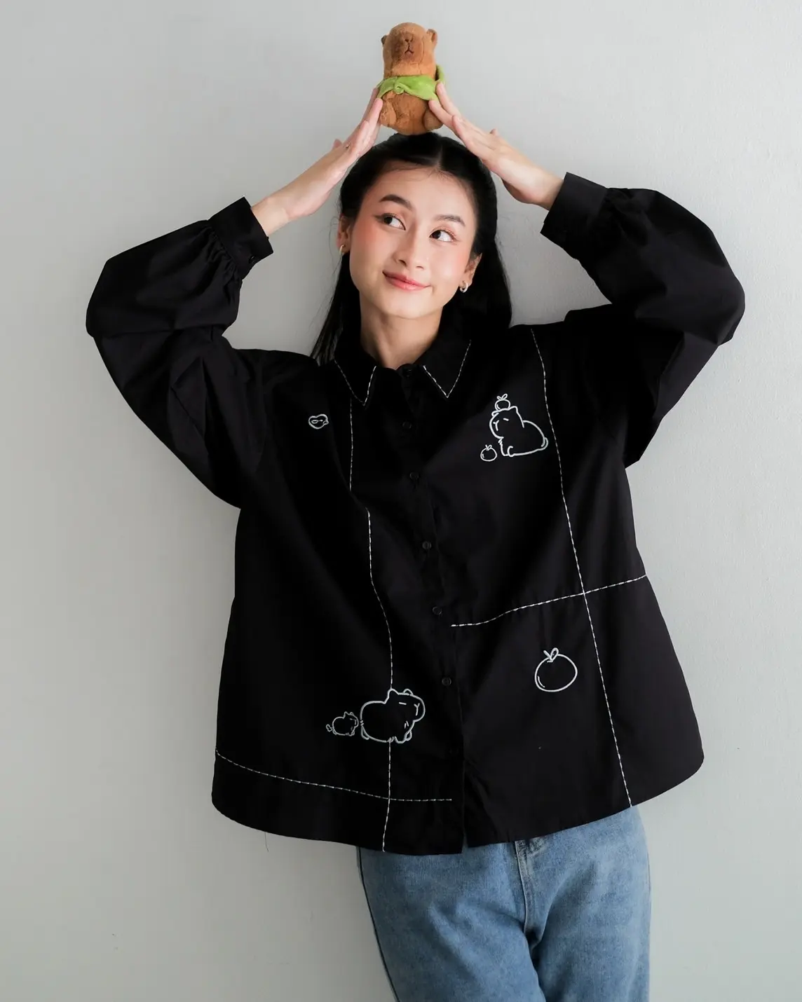 CAPY Shirt Kode 1400 Black