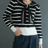 Ivanya Stripe Longsleeve Kode 122B Black - Image 3