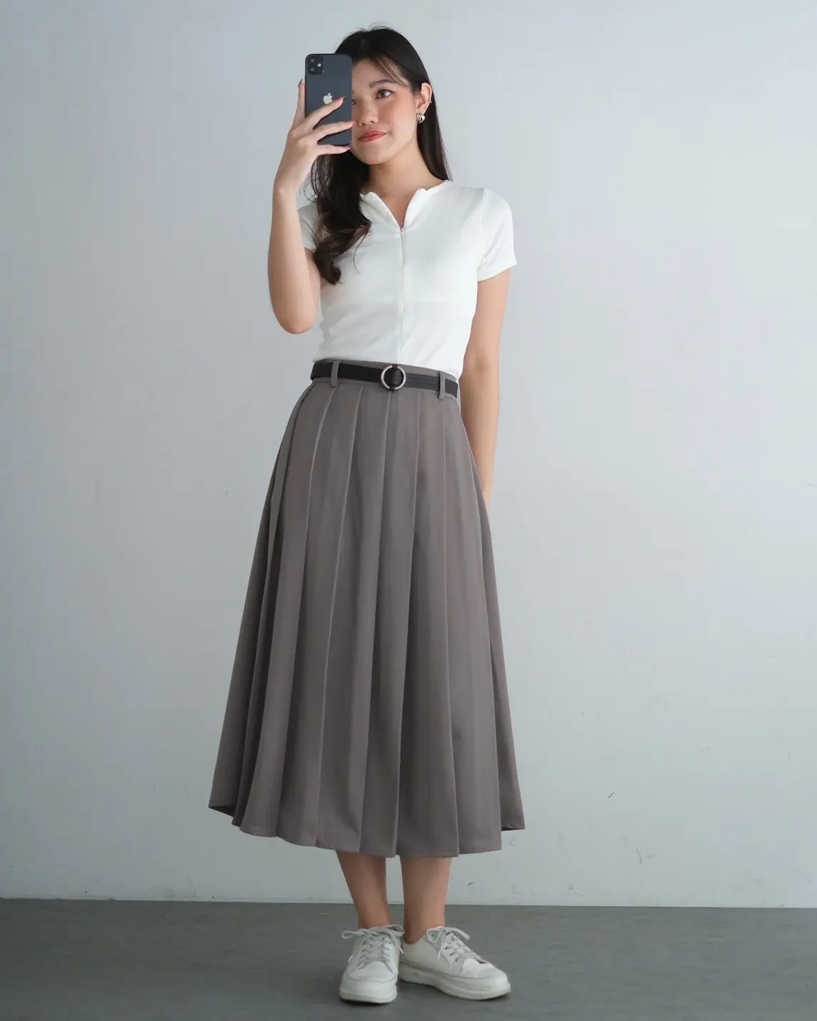 Marielyn Skirt Khaki - Image 3