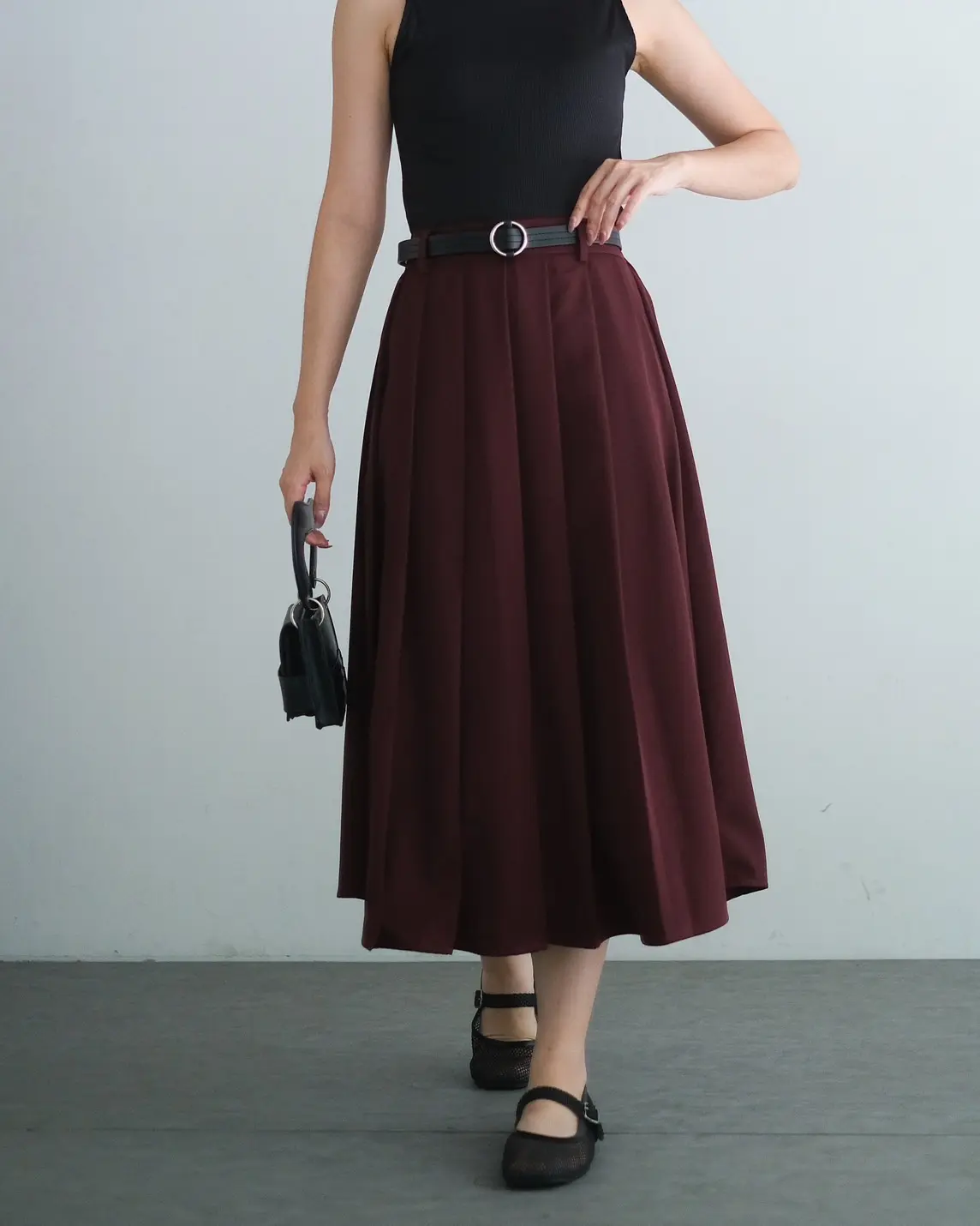 Marielyn Skirt Burgundy