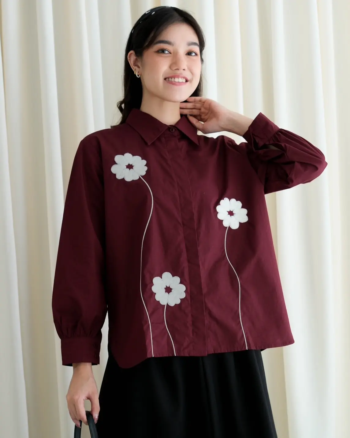 Nairu Shirt Maroon