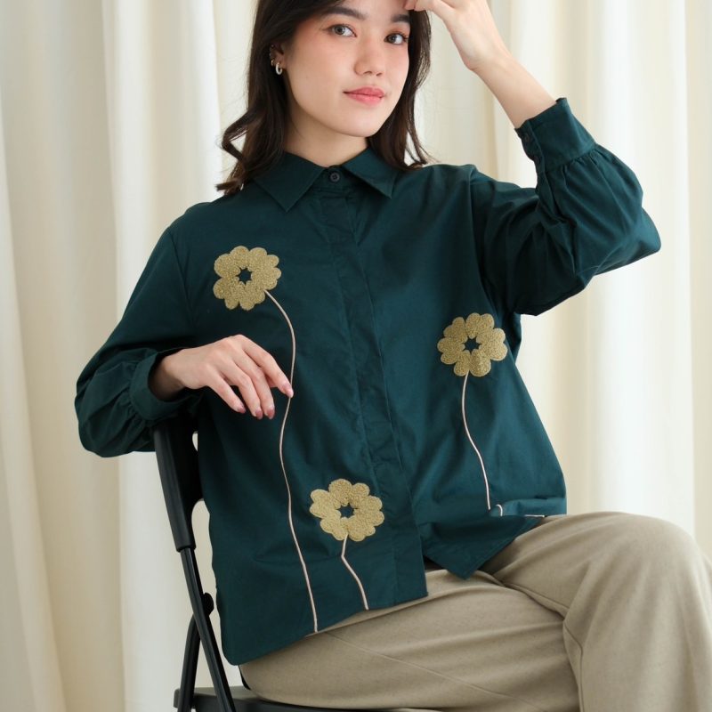 Nairu Shirt Glass Green