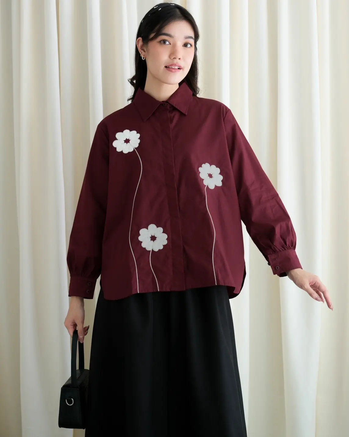 Alternative view of Nairu Shirt Maroon