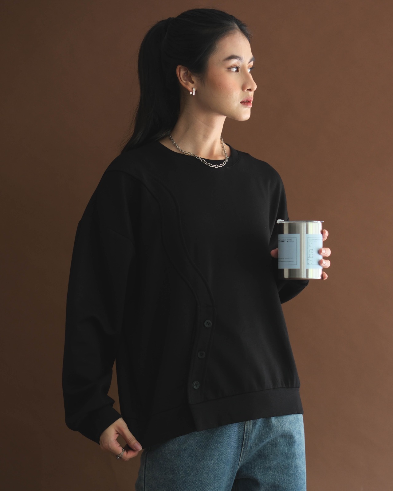 Ozora Blouse Black - Image 3