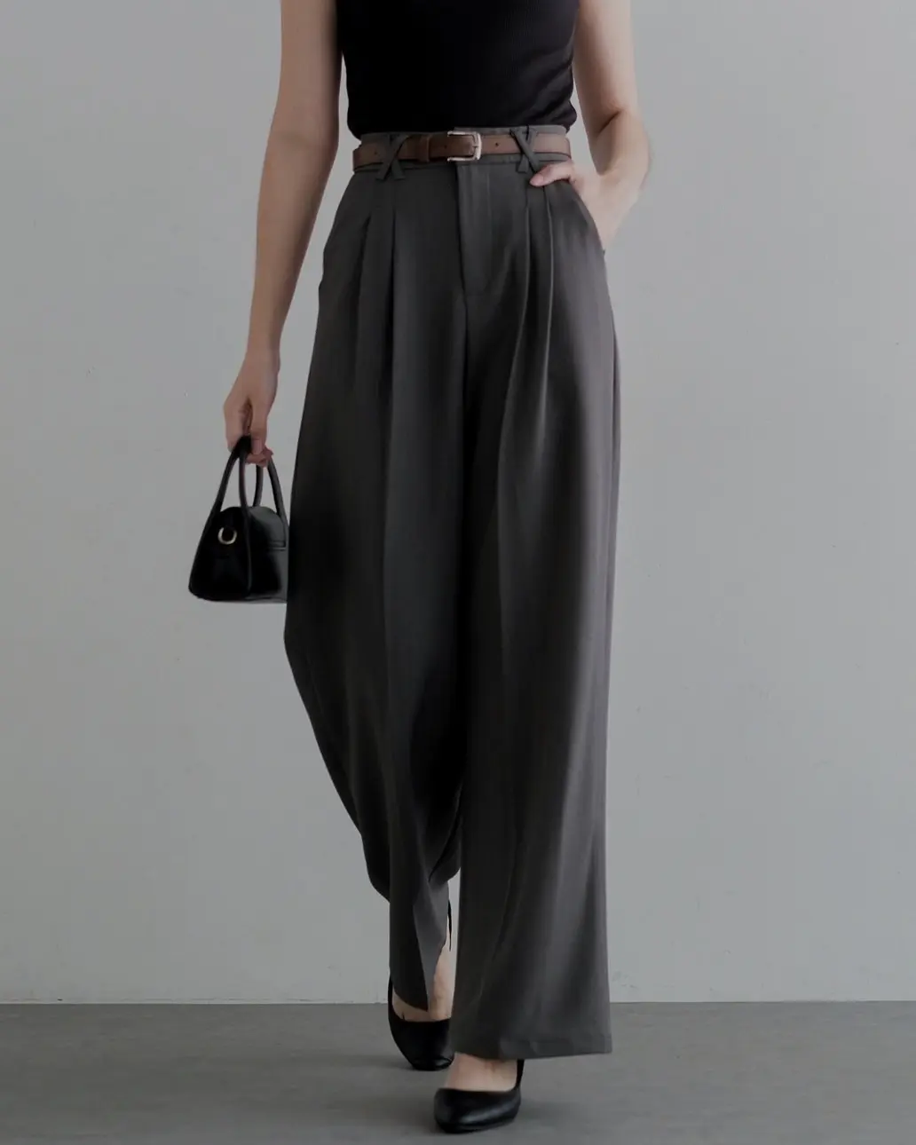 Qaimi Cullote Pants Kode 226D Dark Grey