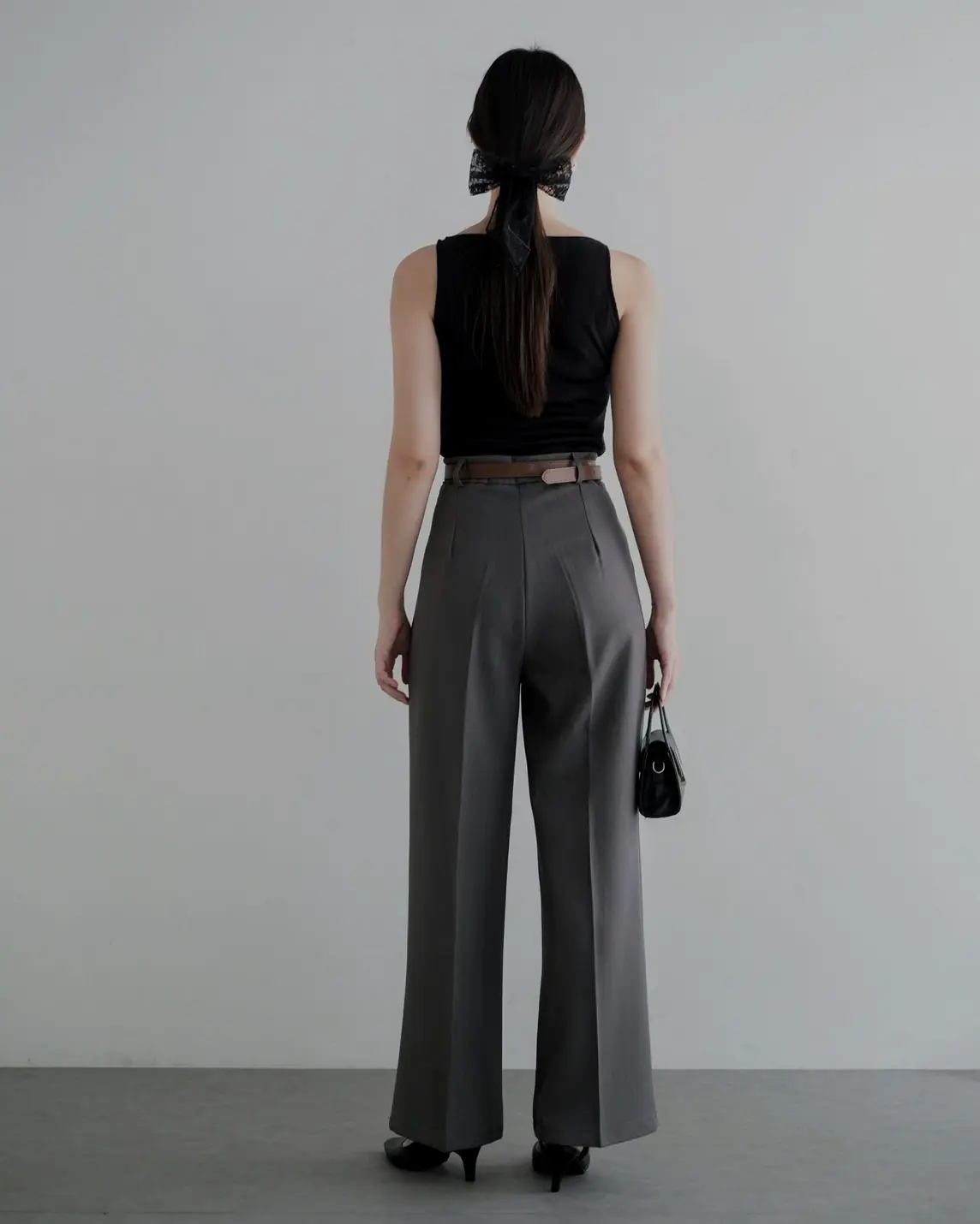 Qaimi Cullote Pants Kode 226D Dark Grey - Image 4