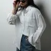 Quinara Stripe Shirt Kode 2033 Broken White - Image 2
