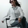 Quinara Stripe Shirt Kode 2033 Broken White - Image 3
