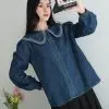 Reane Denim Shirt Kode 225D Dark Blue - Image 2
