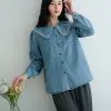 Reane Denim Shirt Kode 225D Light Blue - Image 3