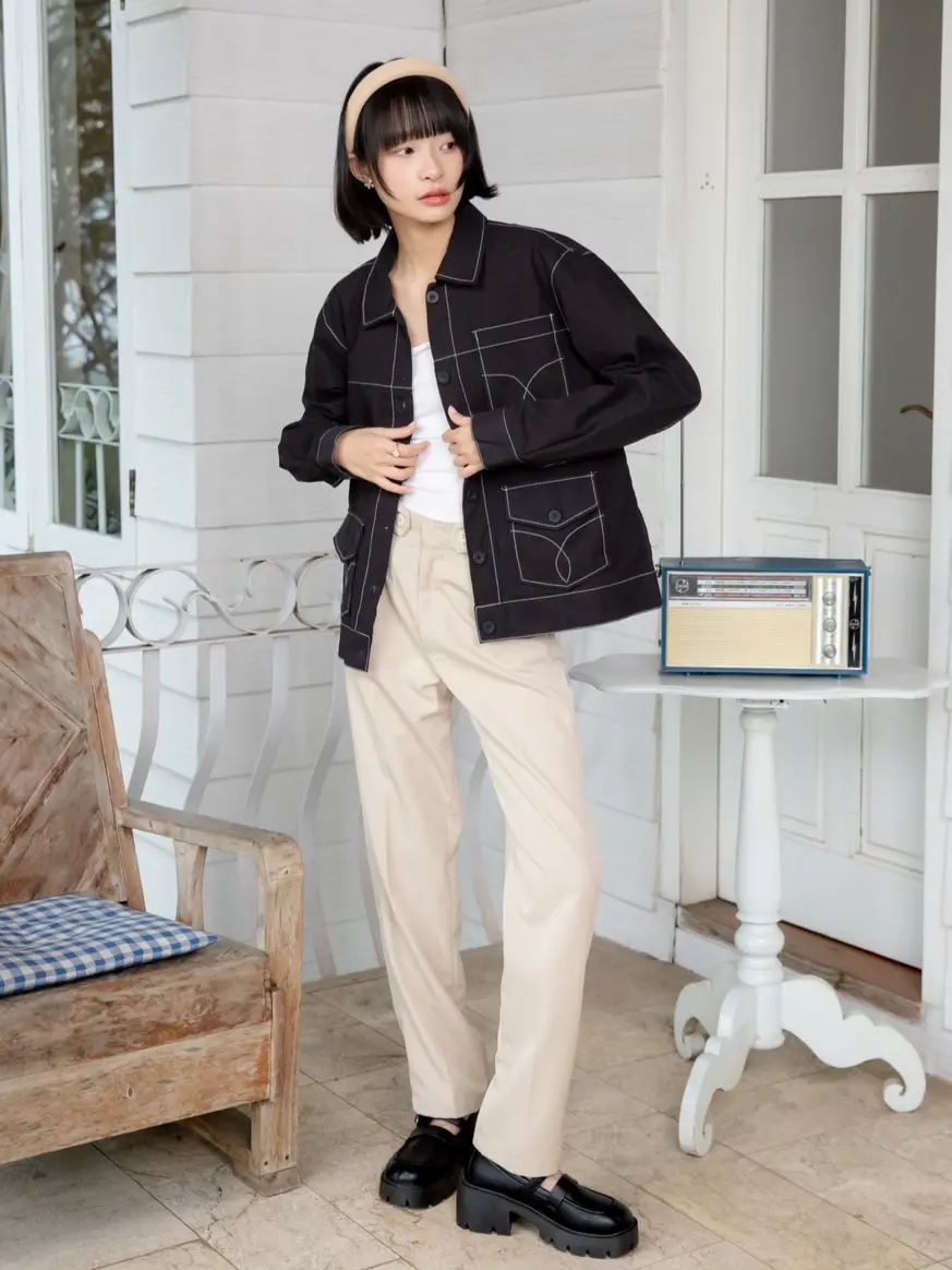 (Grandpa'S) Sezna Jacket Black - Image 2