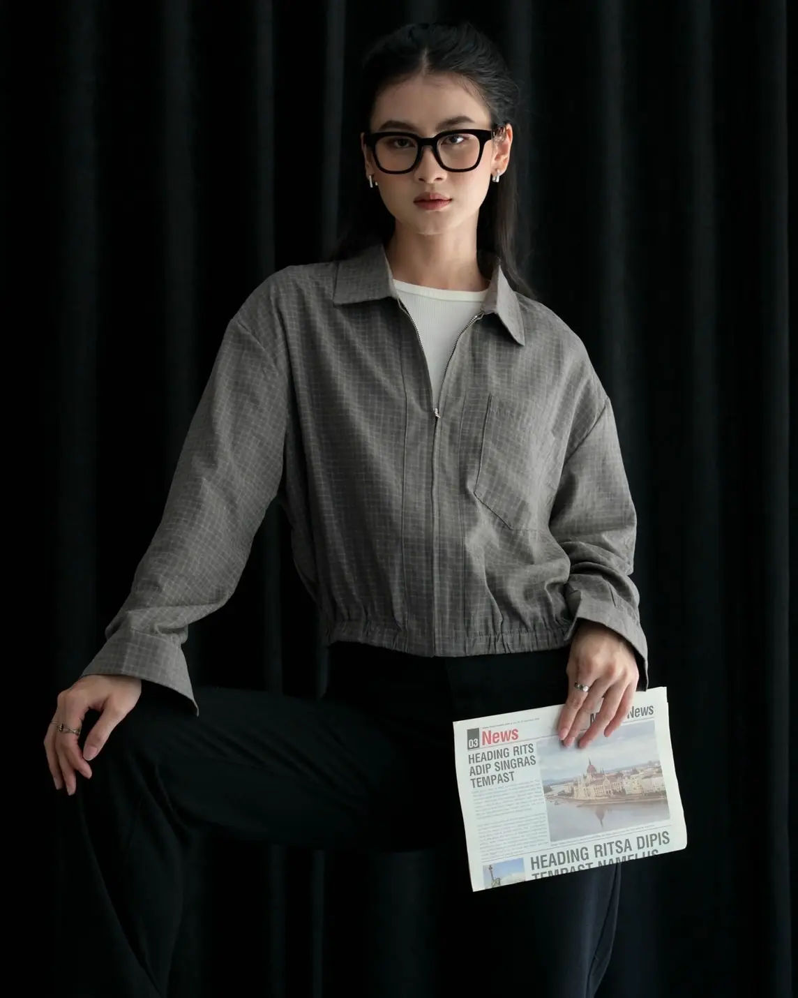 Unaysa Jacket Dark Grey - Image 2