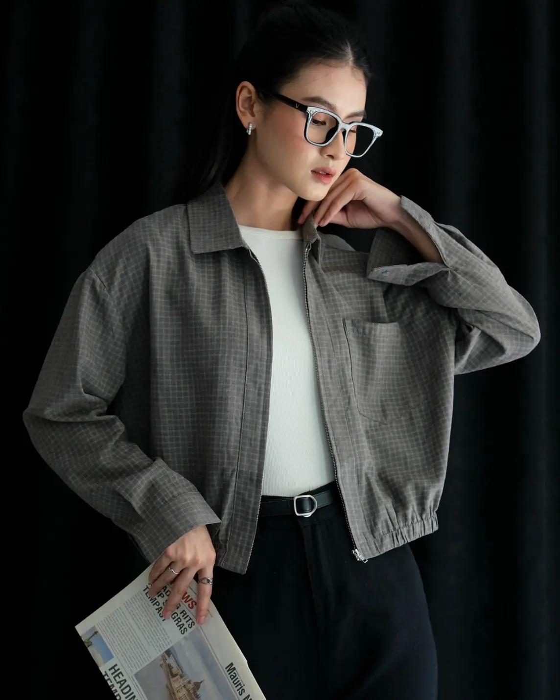 Unaysa Jacket Dark Grey - Image 3