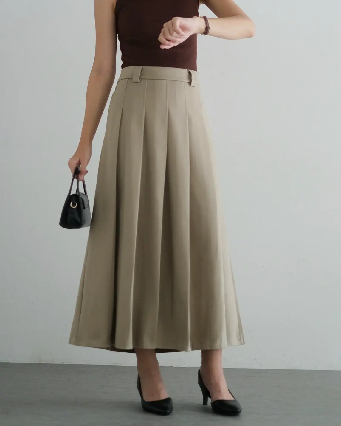 Xevera Skirt Kode 8973 Khaki - Image 2