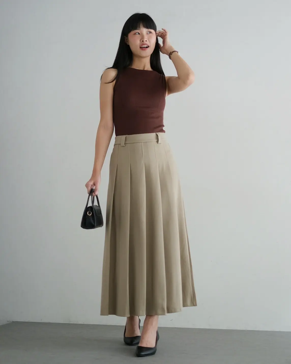 Xevera Skirt Kode 8973 Khaki - Image 3