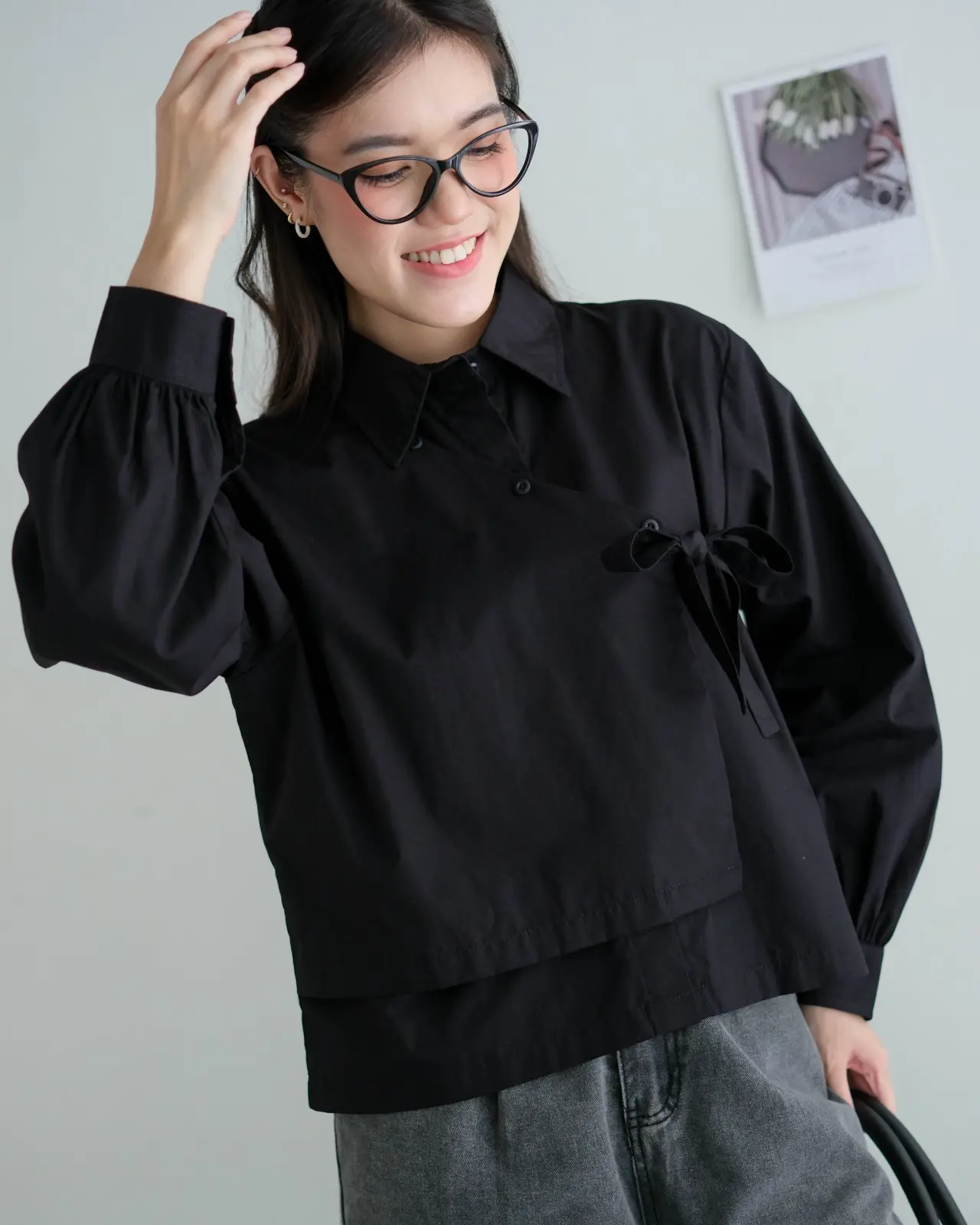 Alternative view of Chaerin Shirt Black
