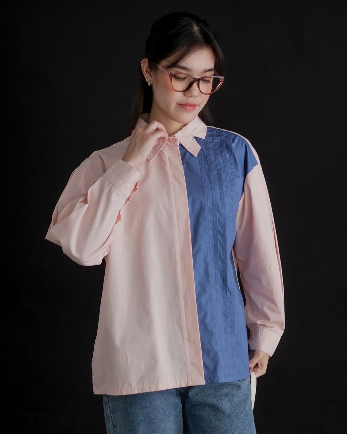 Hadley Shirt Pink-Blue