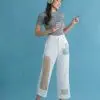Rael Corduroy Pants Broken White - Image 2