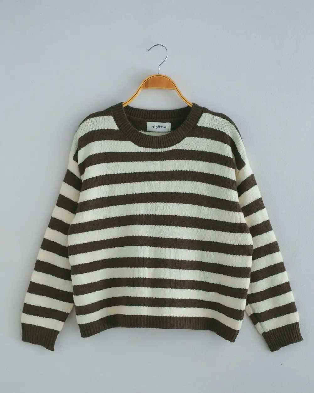 Giana Stripe Longsleeve Kode 218D Army