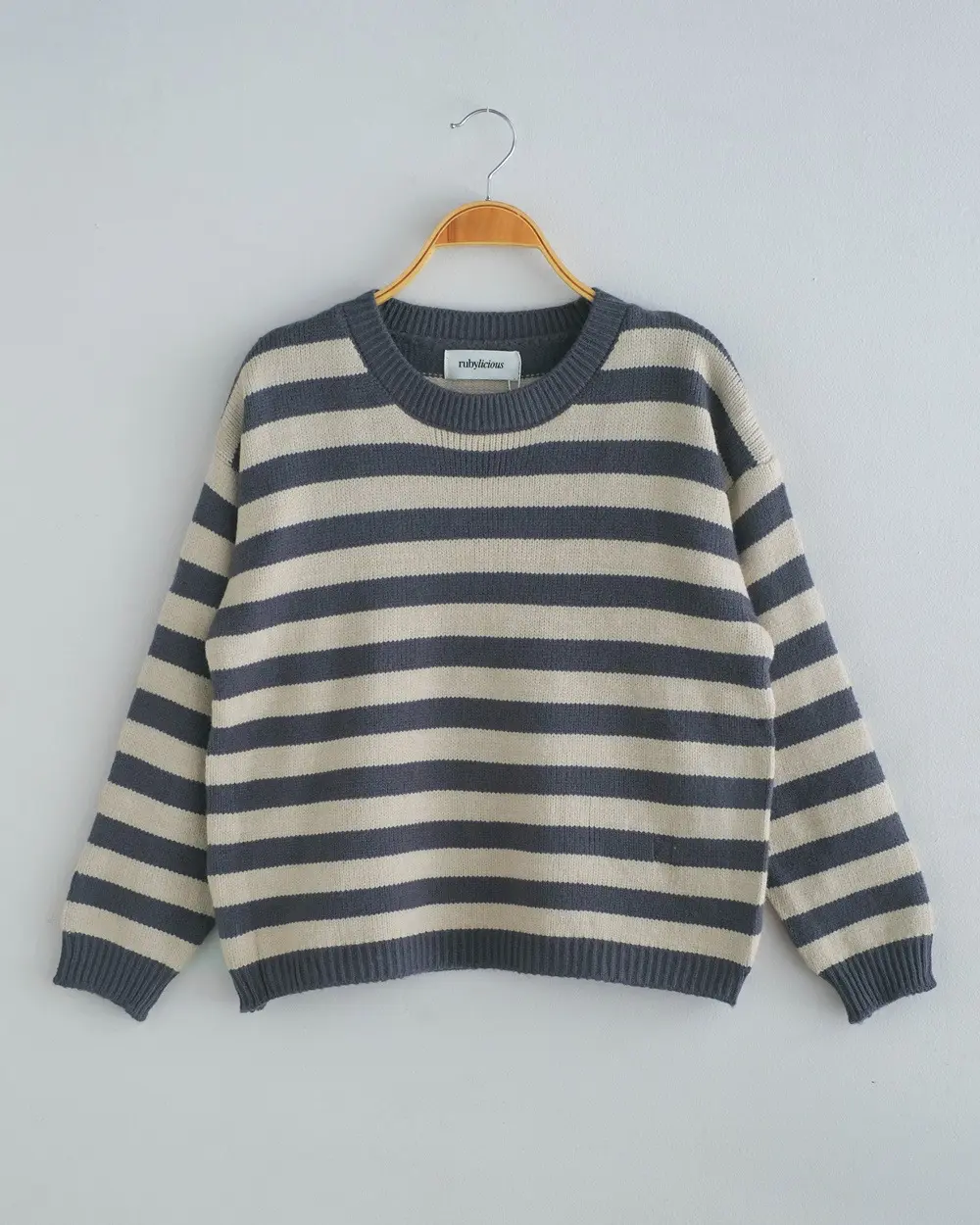 Giana Stripe Longsleeve Kode 218D Grey