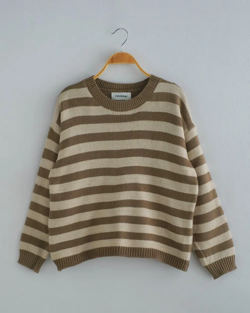 Giana Stripe Longsleeve Kode 218D Khaki