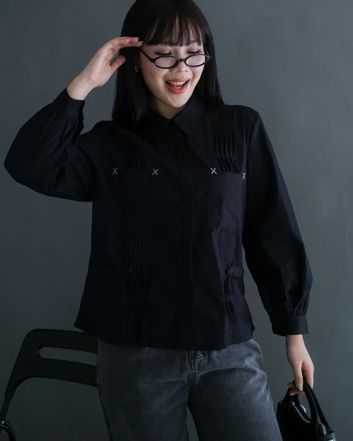 (Grandpa'S) Minara Shirt Kode 3268 Black
