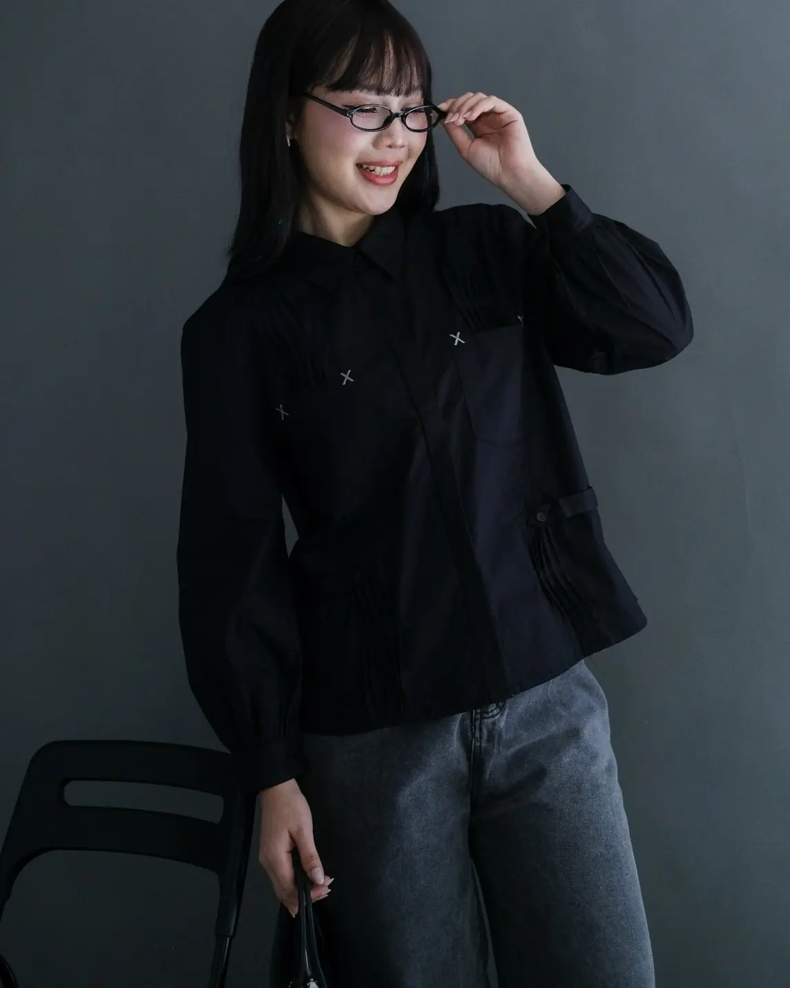 (Grandpa'S) Minara Shirt Kode 3268 Black - Image 2