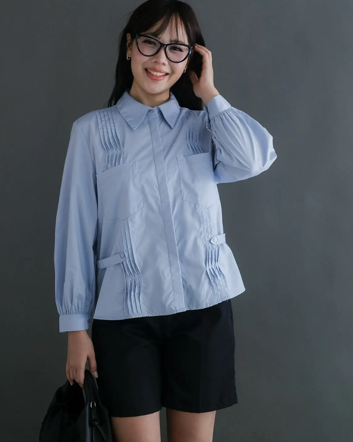 (Grandpa'S) Minara Shirt Kode 3268 Blue