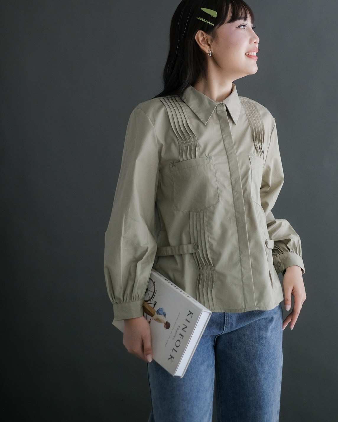 (Grandpa'S) Minara Shirt Kode 3268 Sage Green