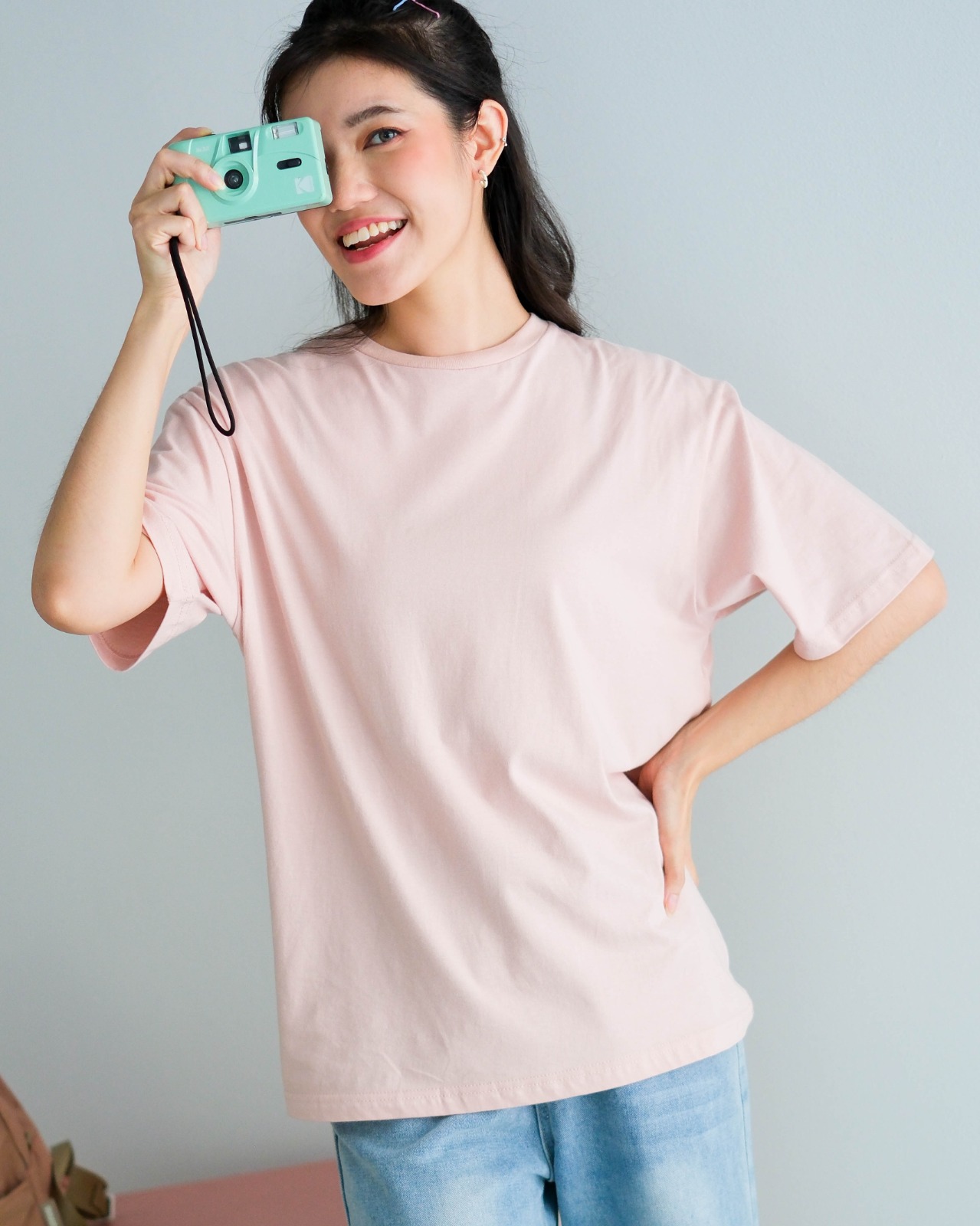 Rieka Basic T-Shirt Baby Pink