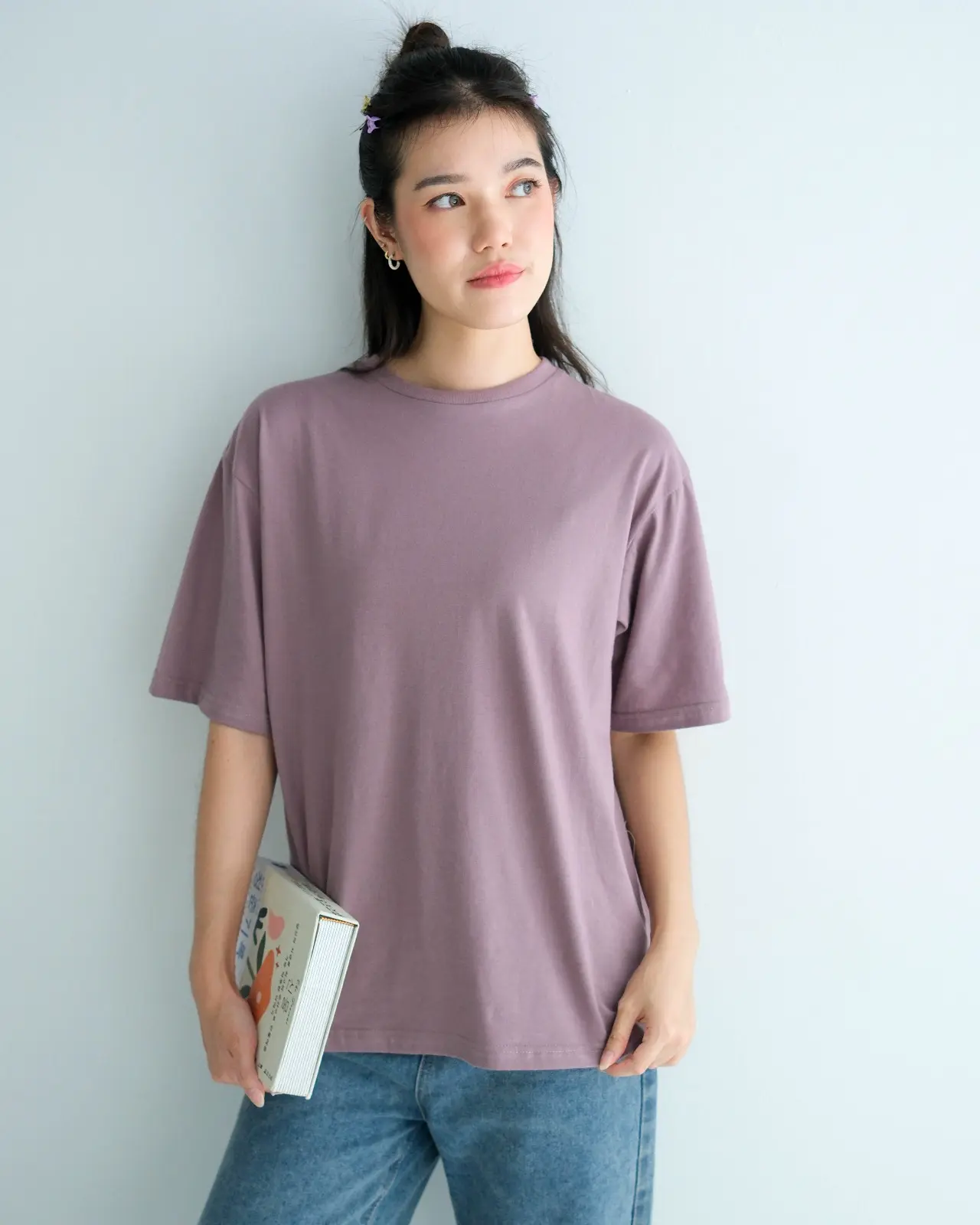 Rieka Basic T-Shirt Light Mauve