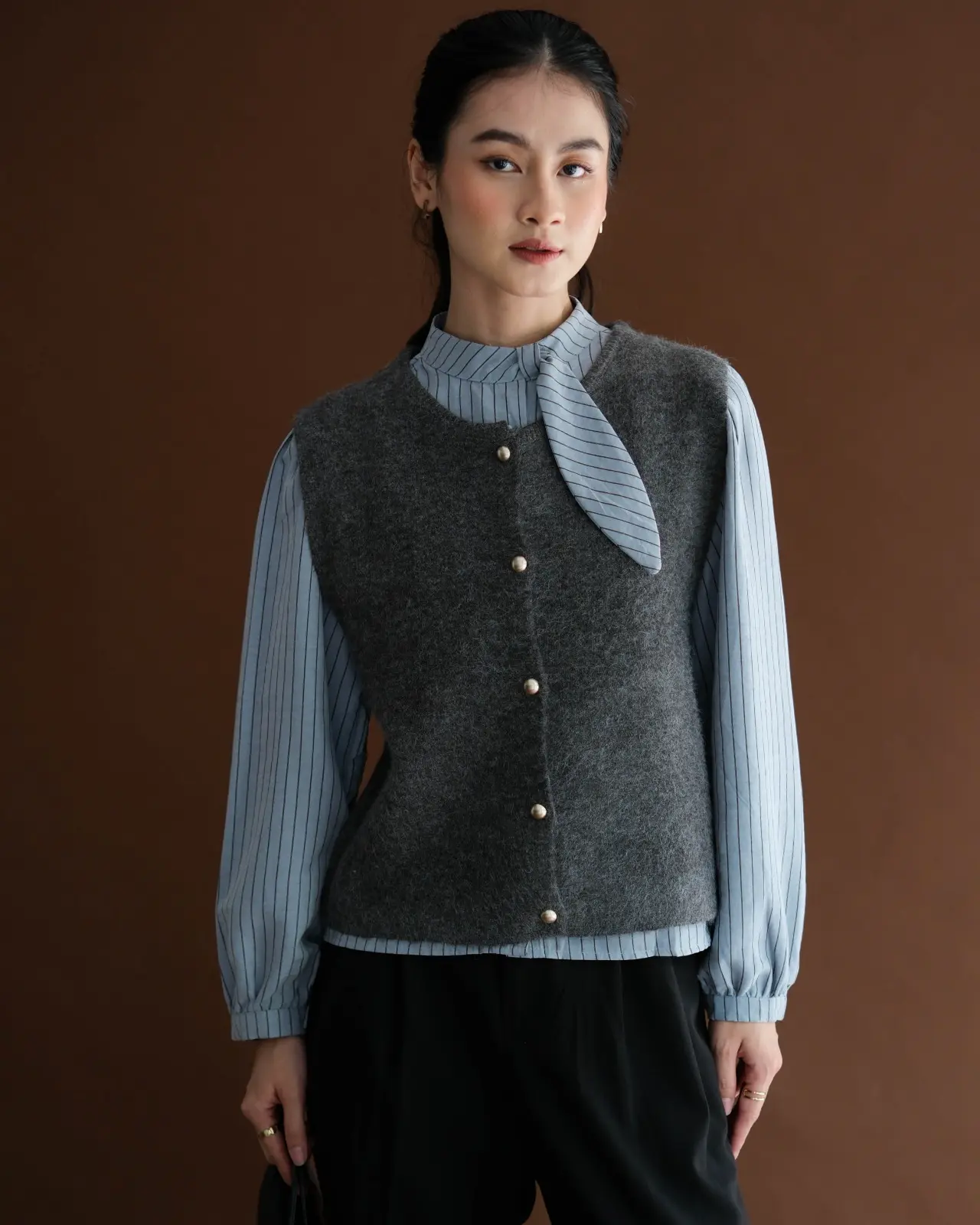 Xaviera Set Kode 214D Dark Grey