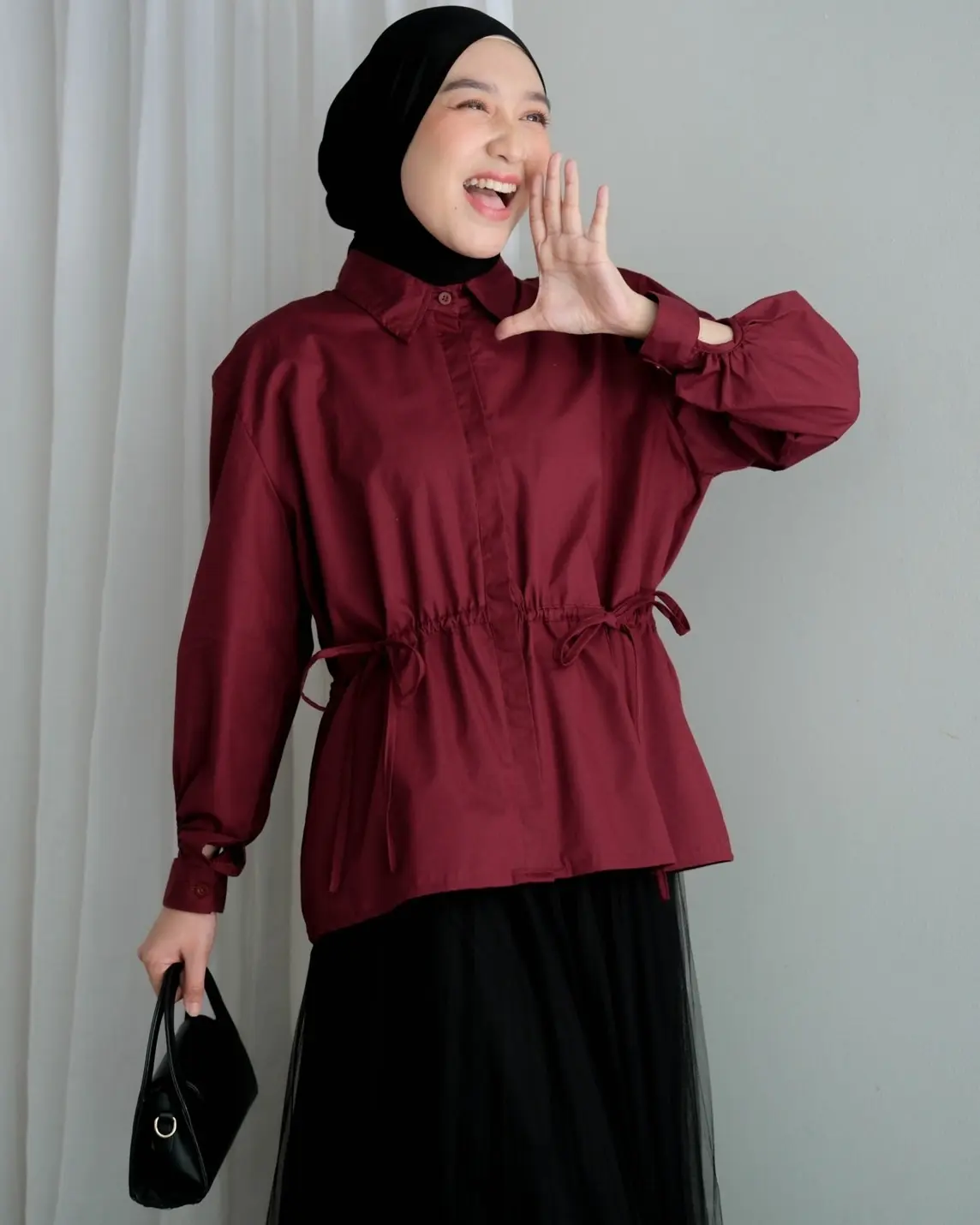 Alternative view of Galena Shirt Maroon