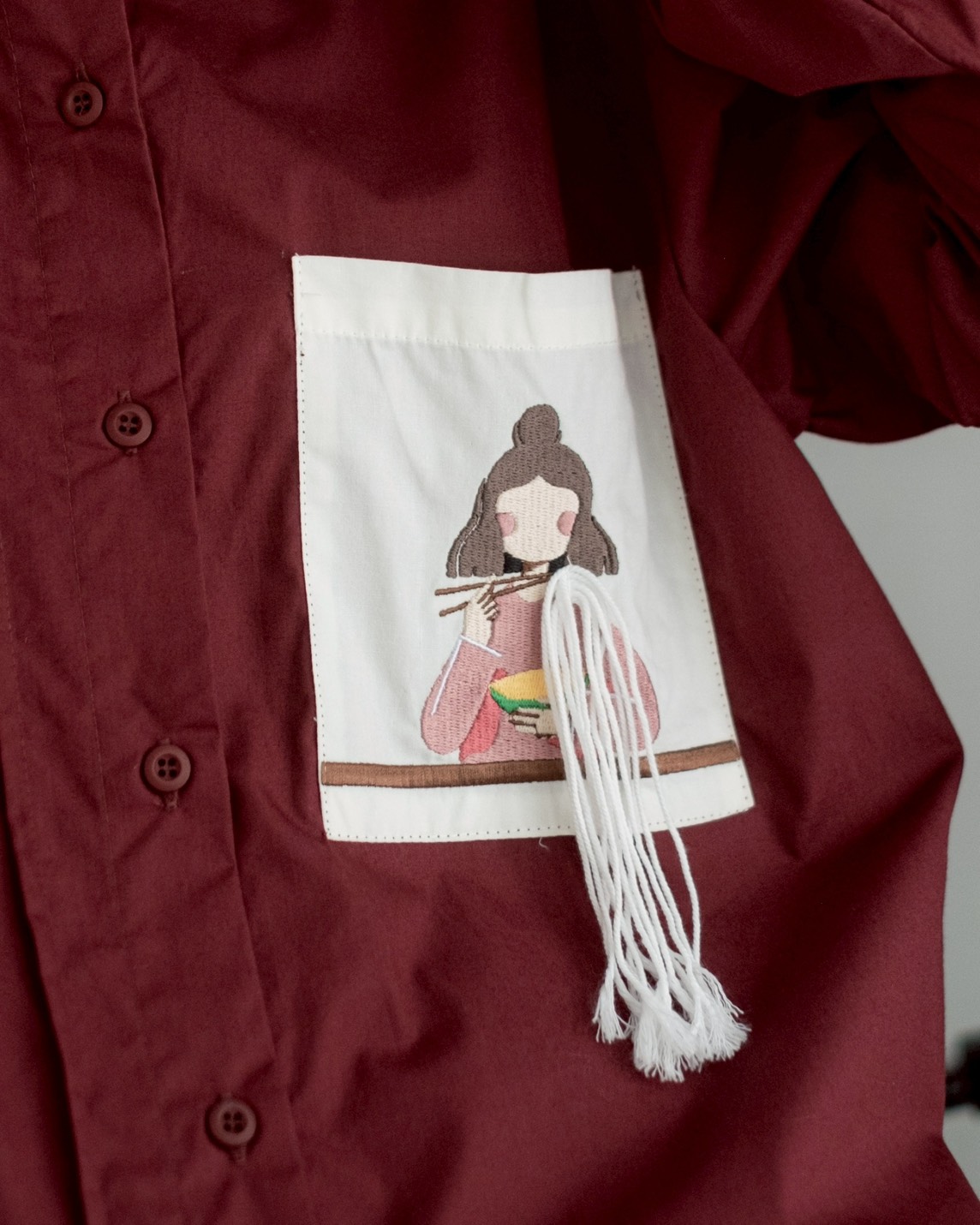 Hashi Shirt Red Cherry - Image 4