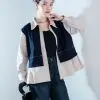 Bethania Jacket Cream-Navy - Image 2