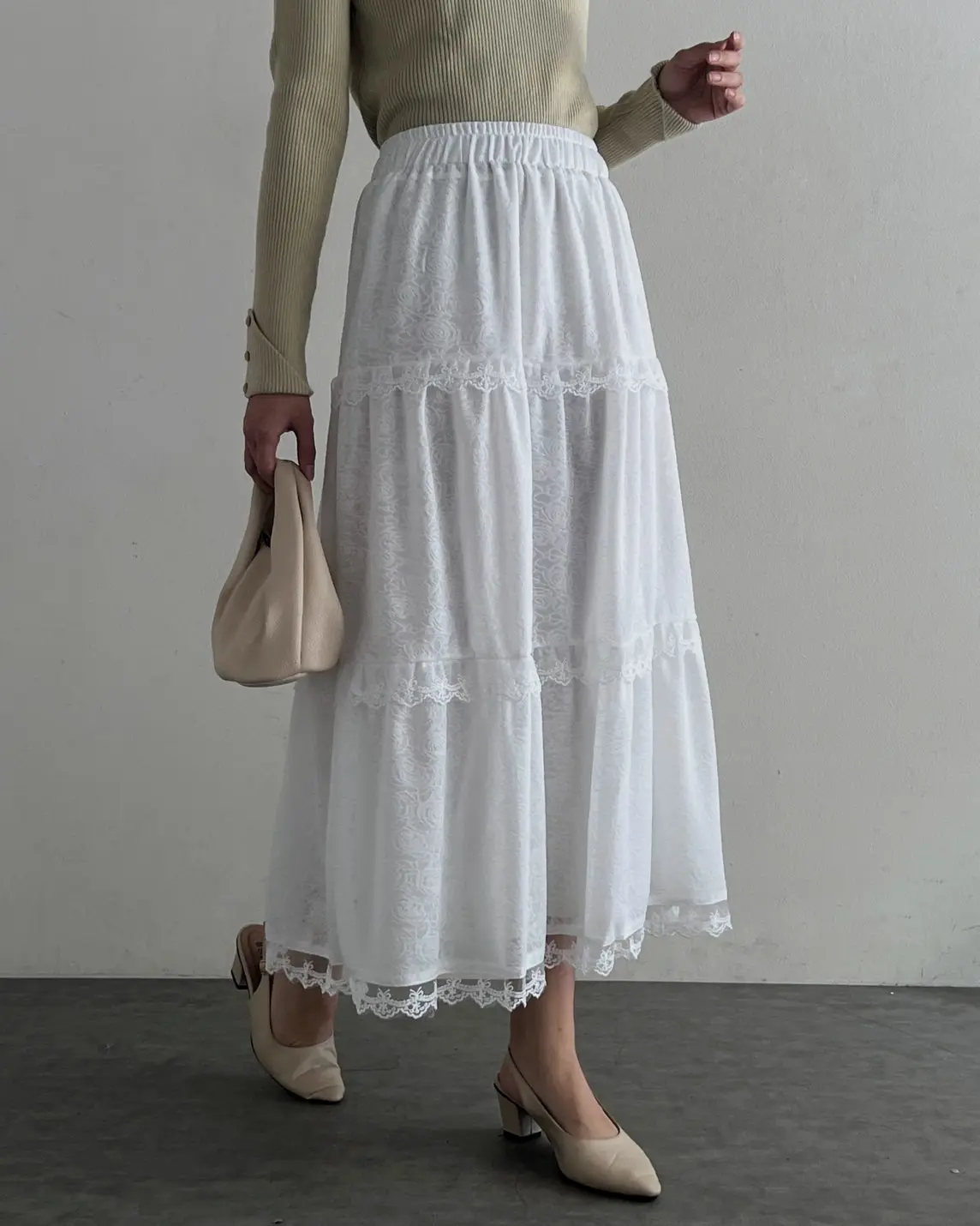 Cheima Skirt Kode 227D Broken White
