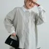 Doskan Stripe Shirt Kode 1403 Light Sage - Image 3